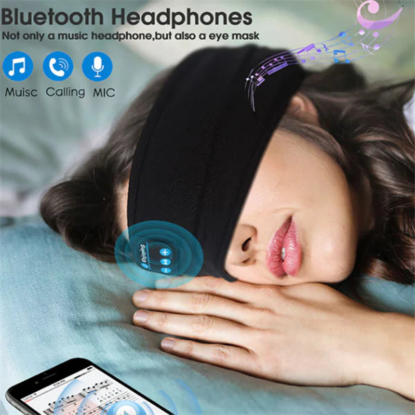 Bluetooth Music Eye Mask | Wireless Sleep Headphones with 3D Light Blockou