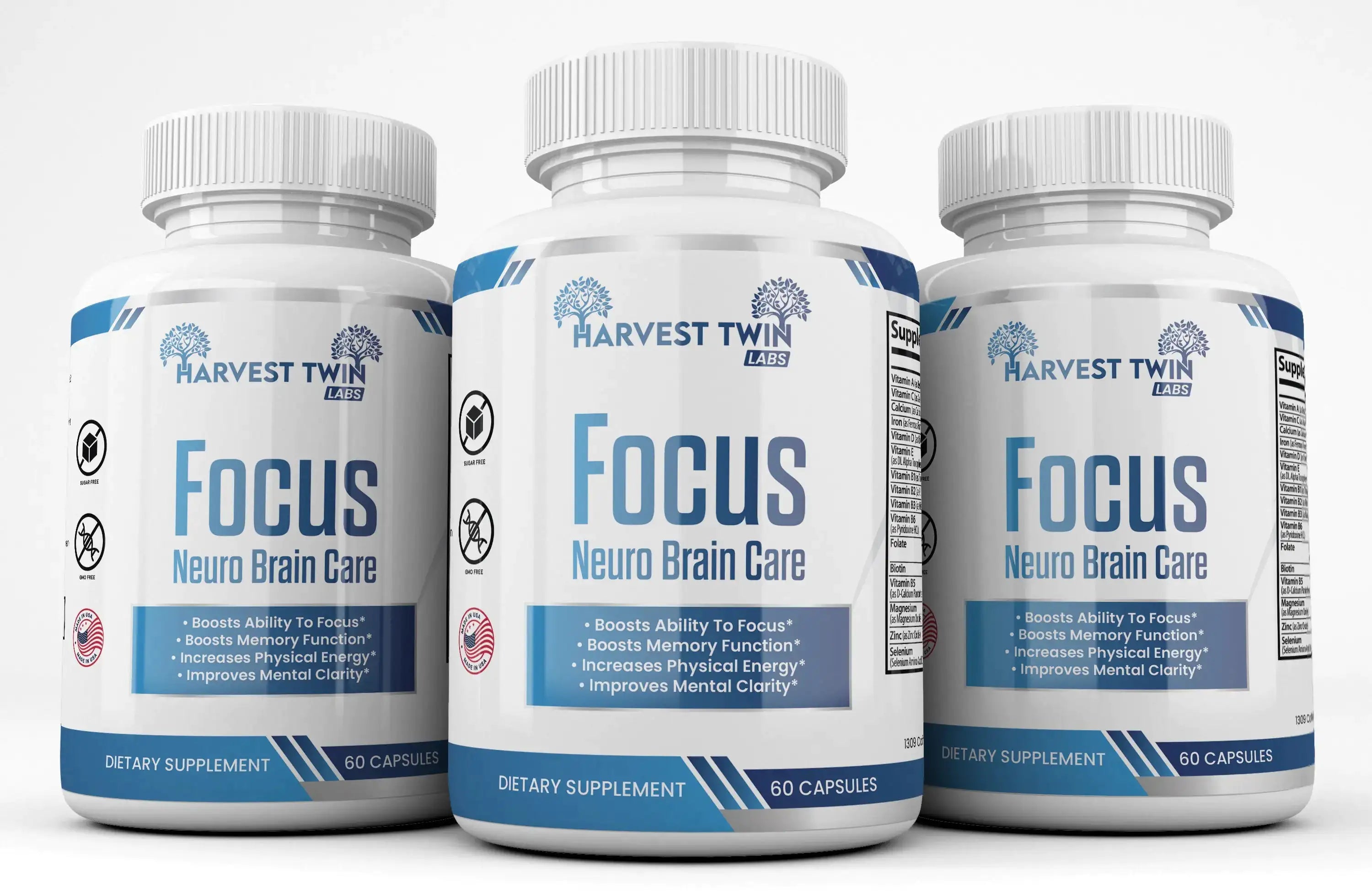 Harvest Twin Labs Neuro Plus Brain & Focus | Mental Clarity & Cognitive Support