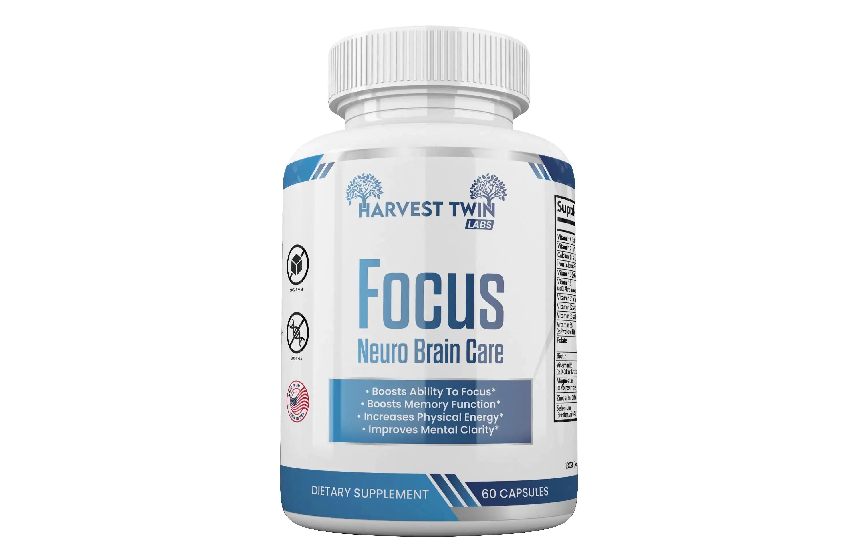 Harvest Twin Labs Neuro Plus Brain & Focus | Mental Clarity & Cognitive Support