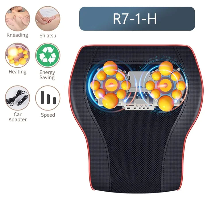 Therapeutic Multifunctional Electric Massage Pillow with Heat & Vibration