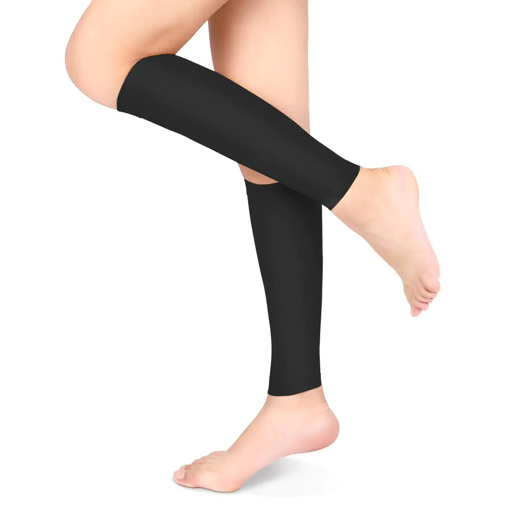 Footless Compression Socks 20–30 mmHg | Graduated Calf Support Sleeves for Circulation, Recovery & Varicose Veins