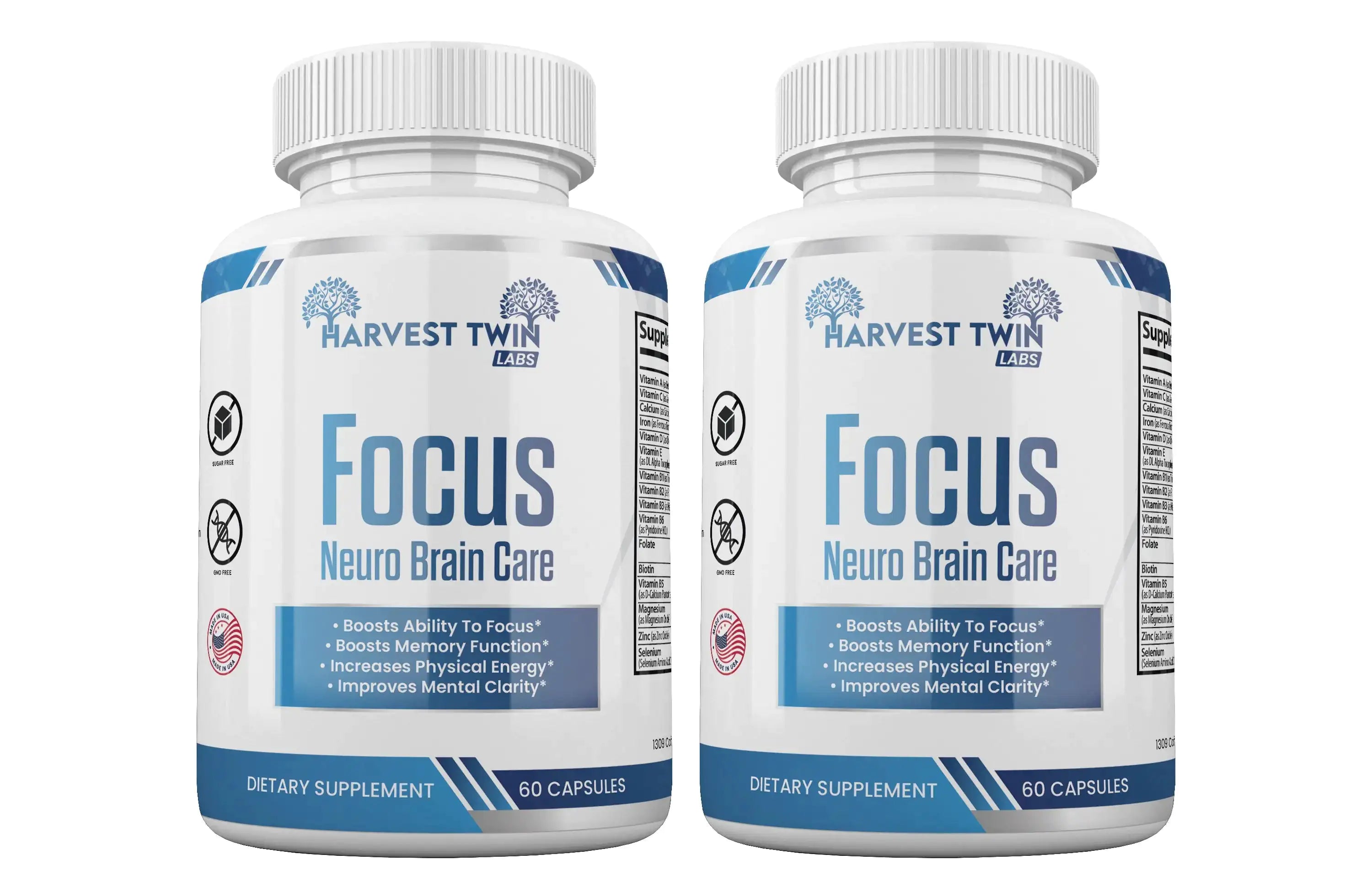 Harvest Twin Labs Neuro Plus Brain & Focus | Mental Clarity & Cognitive Support